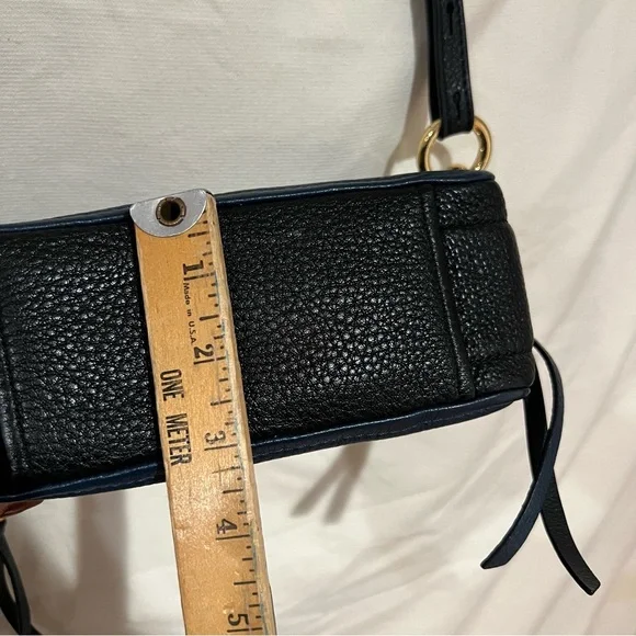 Marc Jacobs Dark Blue Crossbody Bag with Gold Accents - Picture 6 of 12
